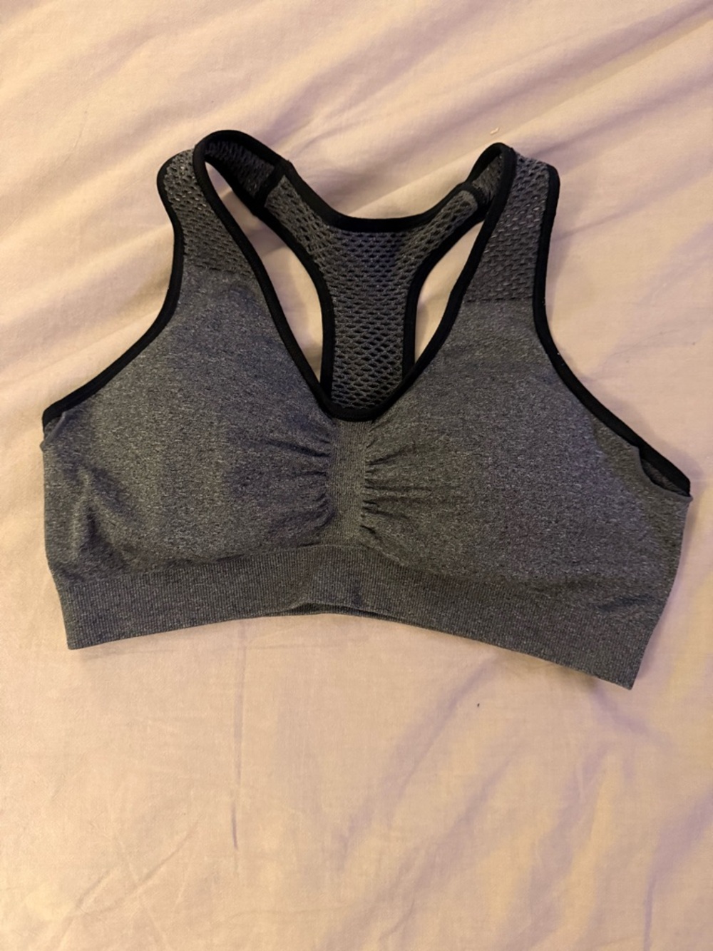 Grey Racerback Sports Bra